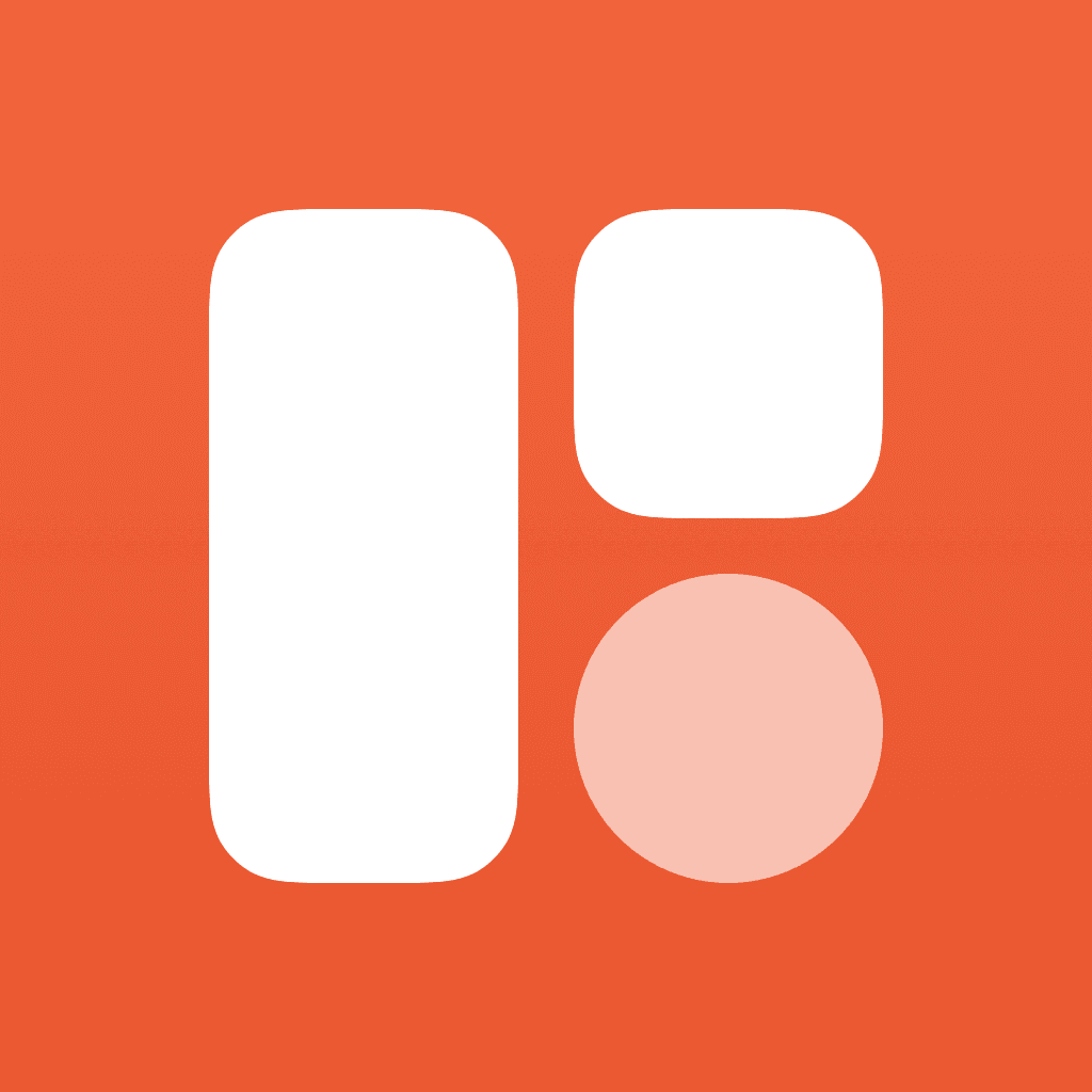 WidgetMix’s orange icon with three widget shapes